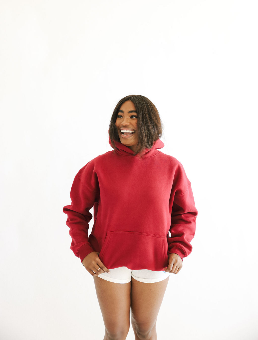 DEEP RED SWEATSHIRT