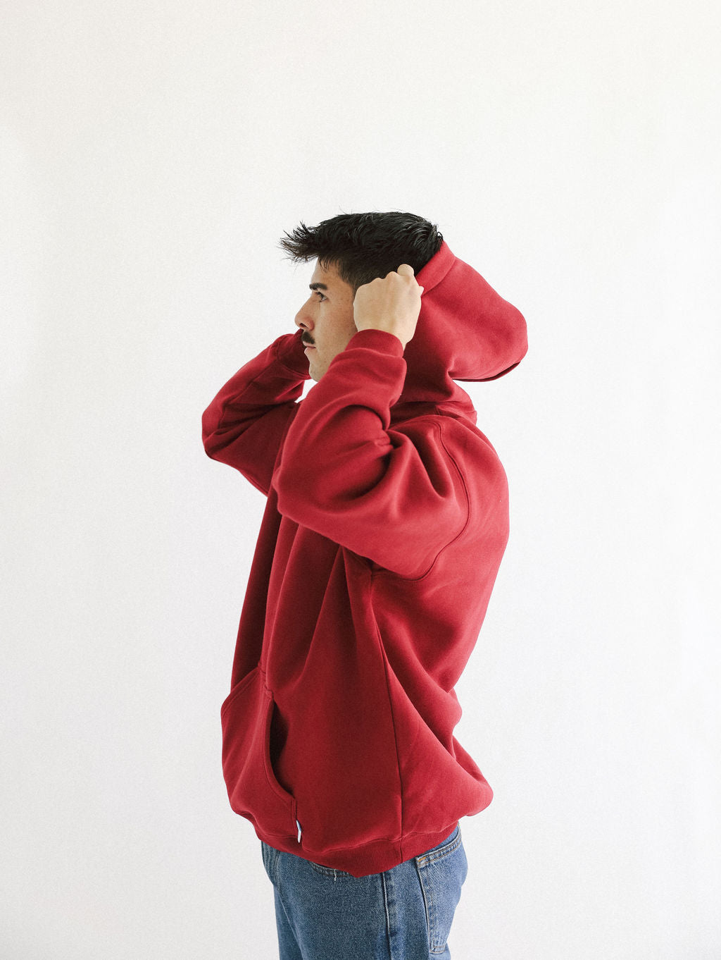 DEEP RED SWEATSHIRT