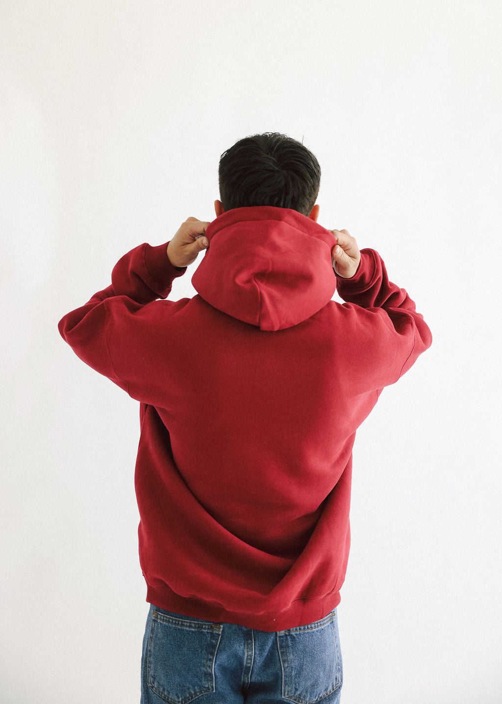 DEEP RED SWEATSHIRT